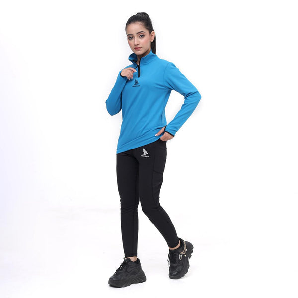 Women’s Blue & Black Performance Tracksuit Set – Activewear | Urban Eagles UK